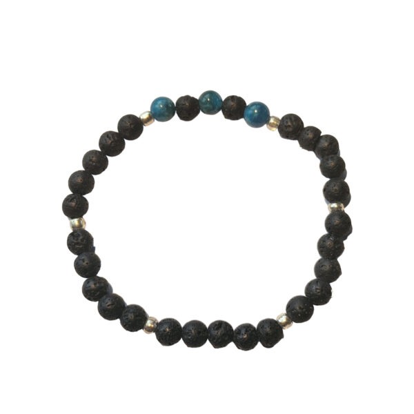 Lava mit Apatit Armband