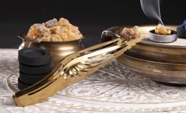 Räucherzange Engelsflügel GOLD – Bild 2