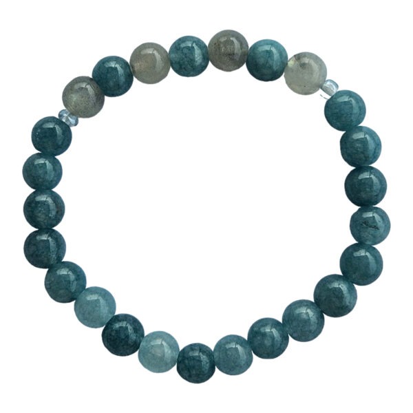 KIDS Armband - Aquamarin x Labradorit