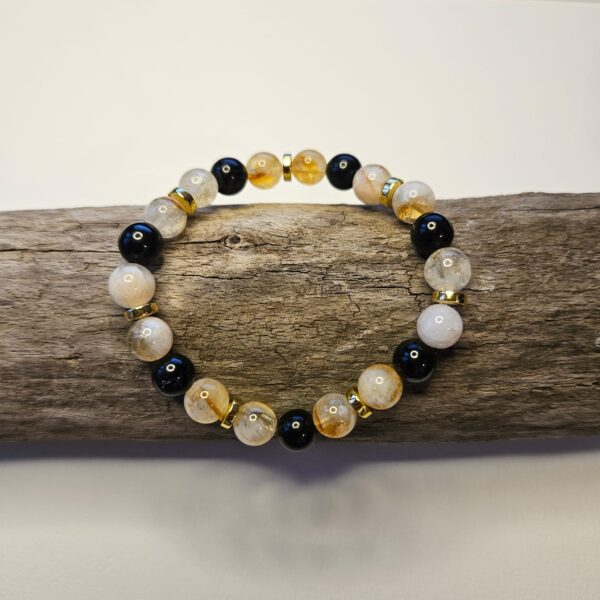 Citrin schwarzer Turmalin Armband goldig kaufen Schweiz Online Shop Love Spirit