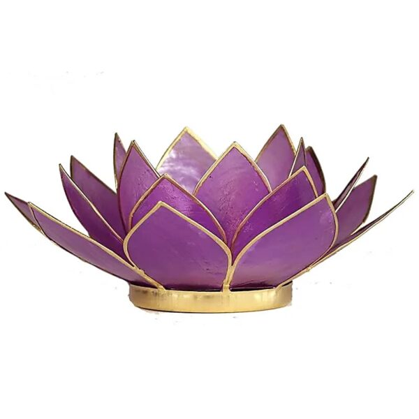 Lotus Teelichthalter - Violett