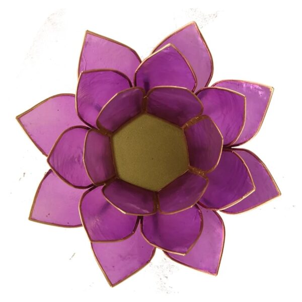 Lotus Teelichthalter - Violett – Bild 2
