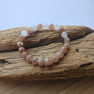 Sonnenstein und Mondstein Armband