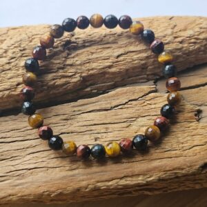 Tigerauge facettiert Armband