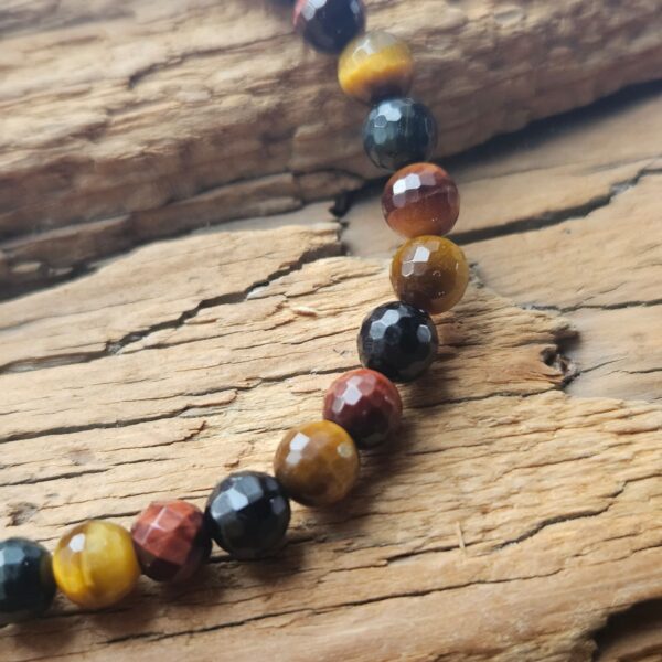 Tigerauge facettiert Armband – Bild 3