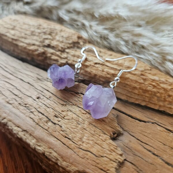 Amethyst Kristall Ohrringe kaufen Schweiz Online Shop Love Spirit