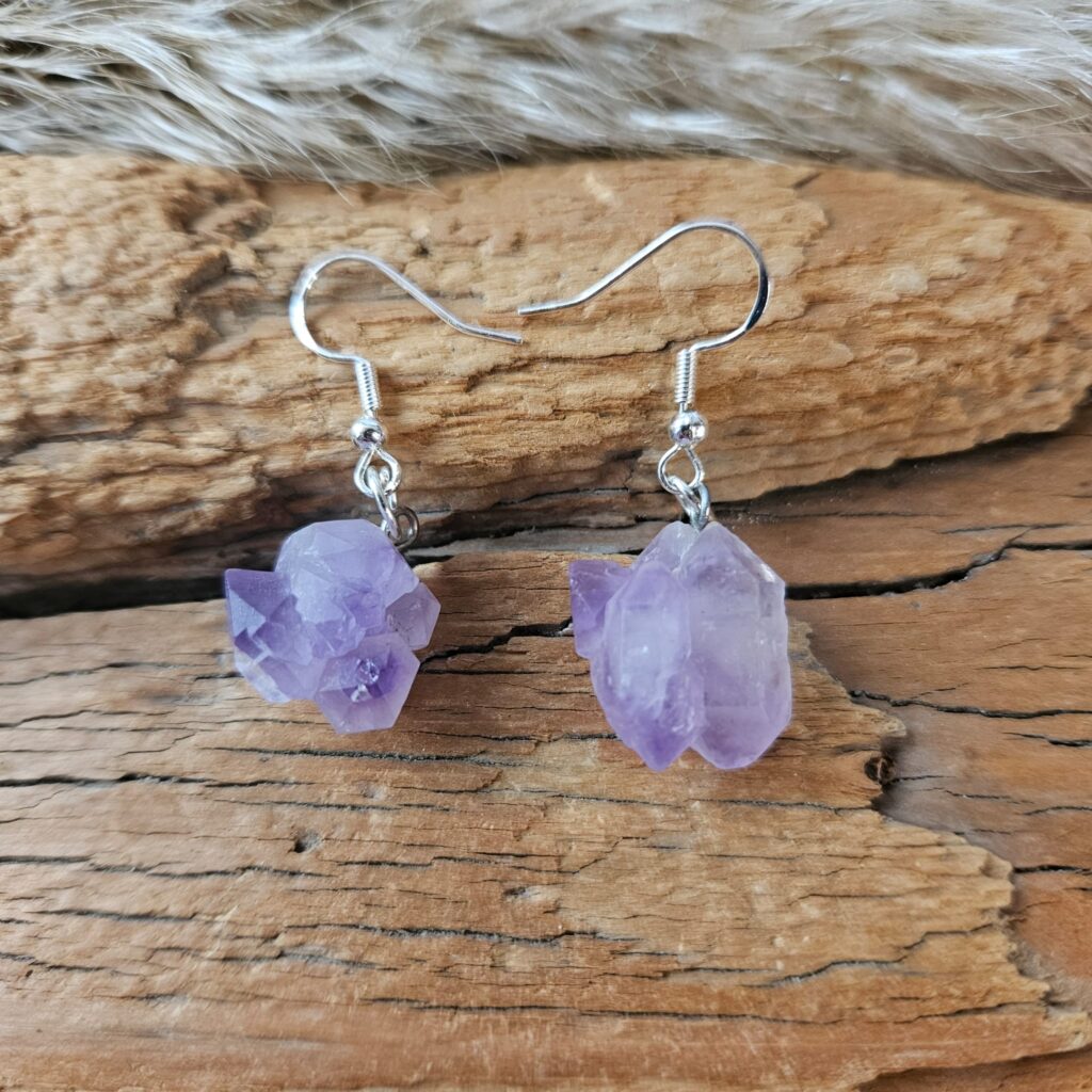 Amethyst Kristall Ohrringe kaufen Schweiz Online Shop Love Spirit