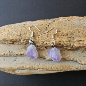 Amethyst Kristall Silber Ohrringe kaufen Schweiz Online Shop Love Spirit