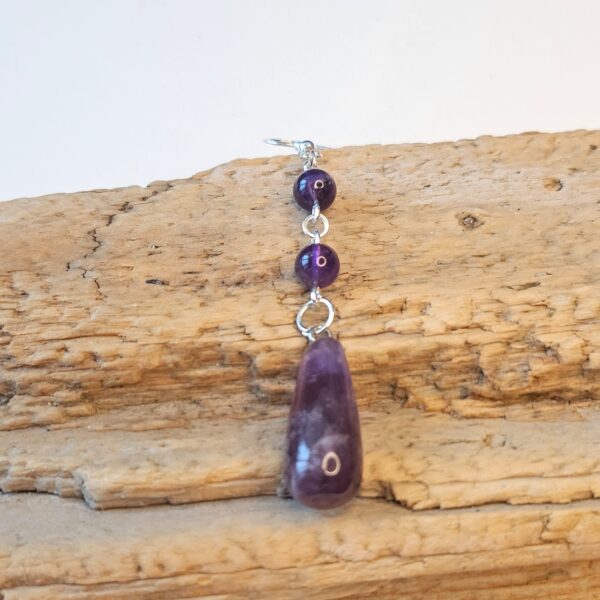 Amethyst Ohrringe 3er Tropfen Anhänger Silber handgemacht kaufen Schweiz