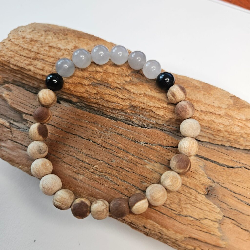 Armband Palo Santo schwarzer Turmalin grauer Quarz kaufen Schweiz günstig