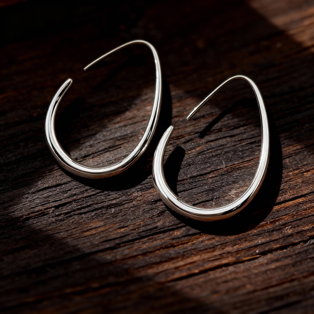 Edelstahl Ohrringe Tropfen Silber kaufen Schweiz Online Shop