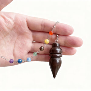 Holz Pendel 7 Chakren Silber kaufen günstig Online Shop Schweiz