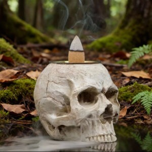 Schädel weiss Räucherstäbchenhalter Rückfluss kaufen günstig Online Shop Schweiz